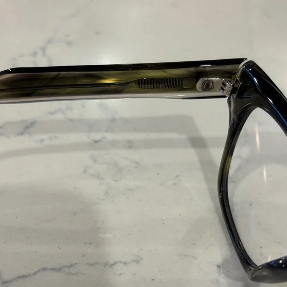 Classic Square Gray Acetate Glasses - Picture 4 of 11